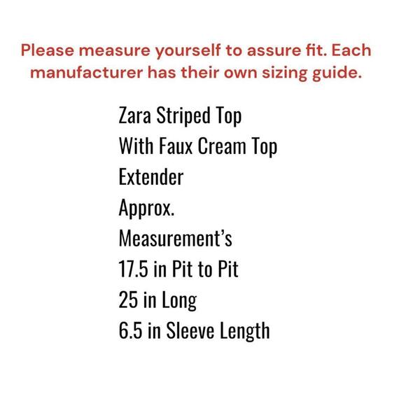 Zara Short Sleeve Top Size Small Orange Tan Ivory Stripe Pocket Ivory Hem - Picture 3 of 7